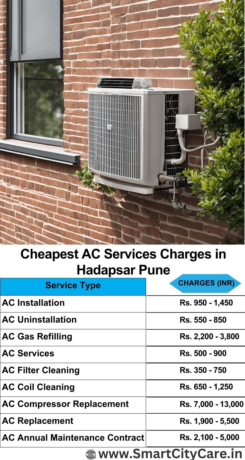 AC Services charges list in  Hadapsar, Pune