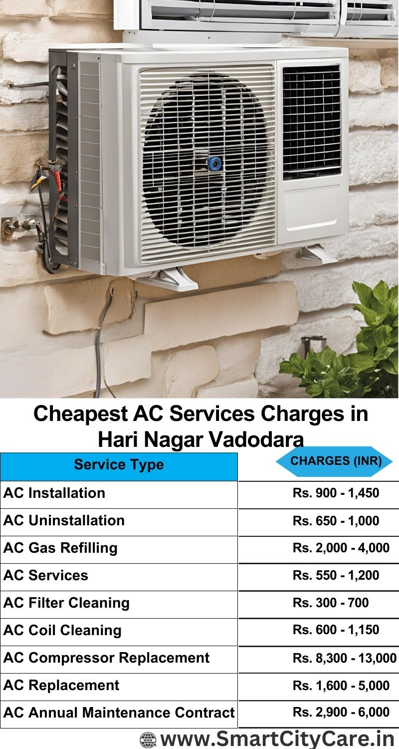 AC Services charges list in  Hari Nagar, Vadodara