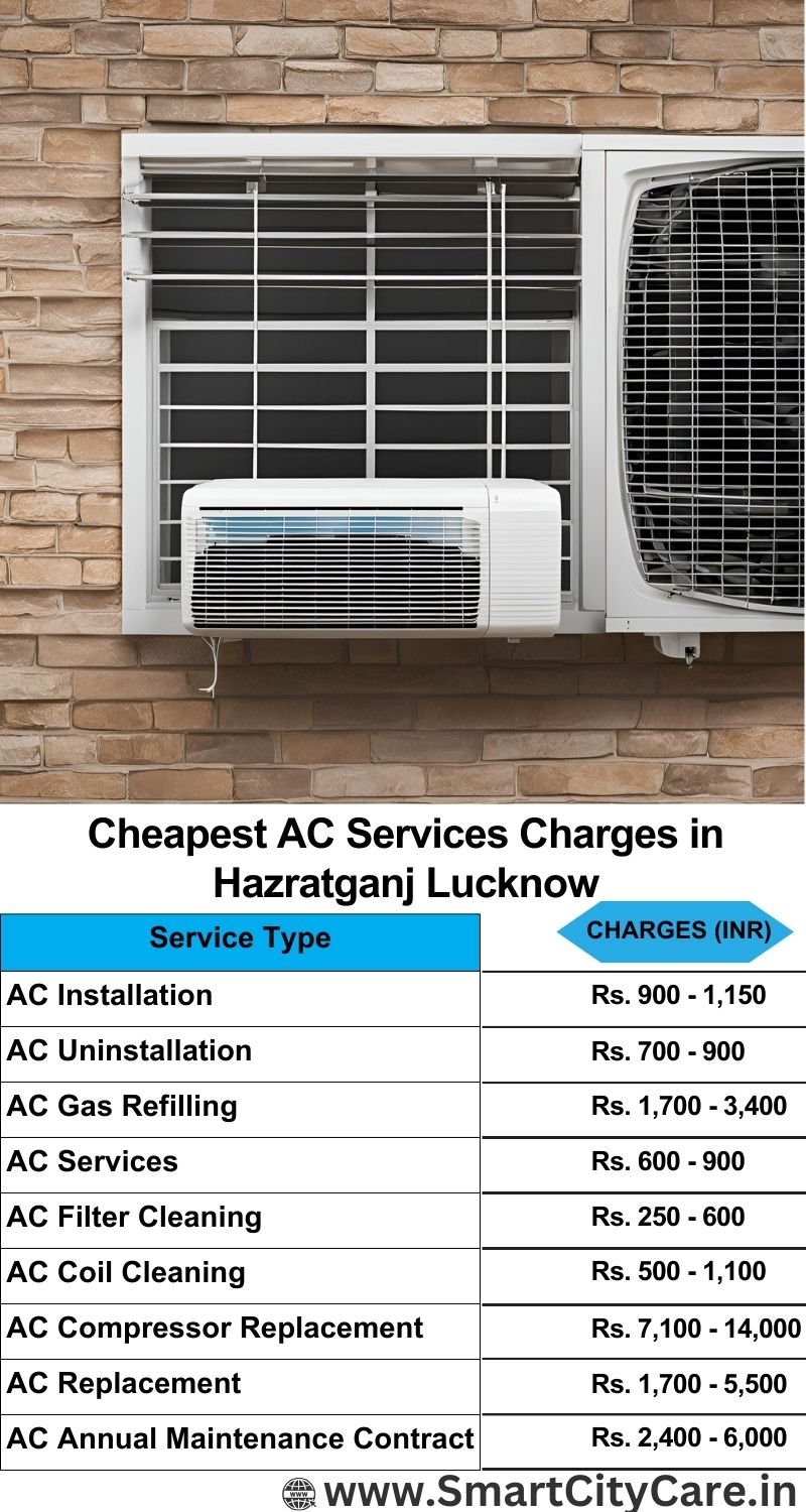 AC Services charges list in  Hazratganj, Lucknow