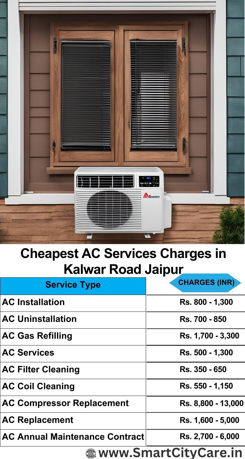 AC Services charges list in  Kalwar Road, Jaipur