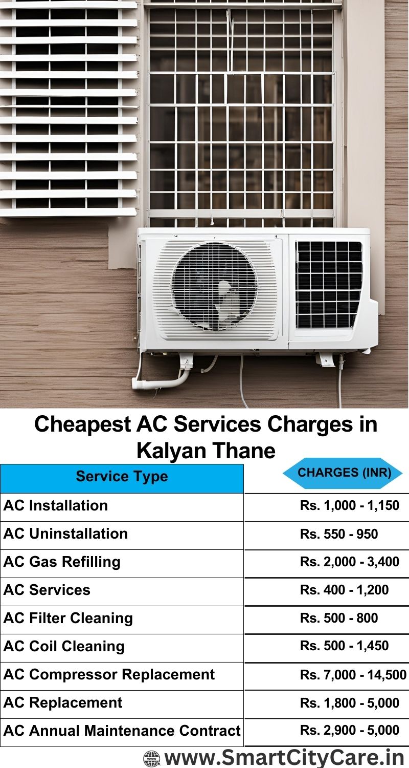 AC Services charges list in  Kalyan, Thane