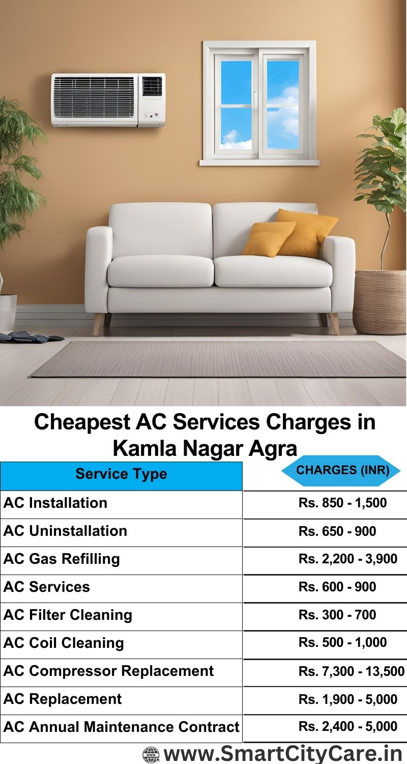 AC Services charges list in  Kamla Nagar, Agra