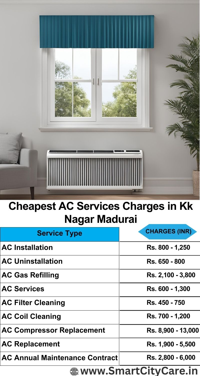 AC Services charges list in  KK Nagar, Madurai