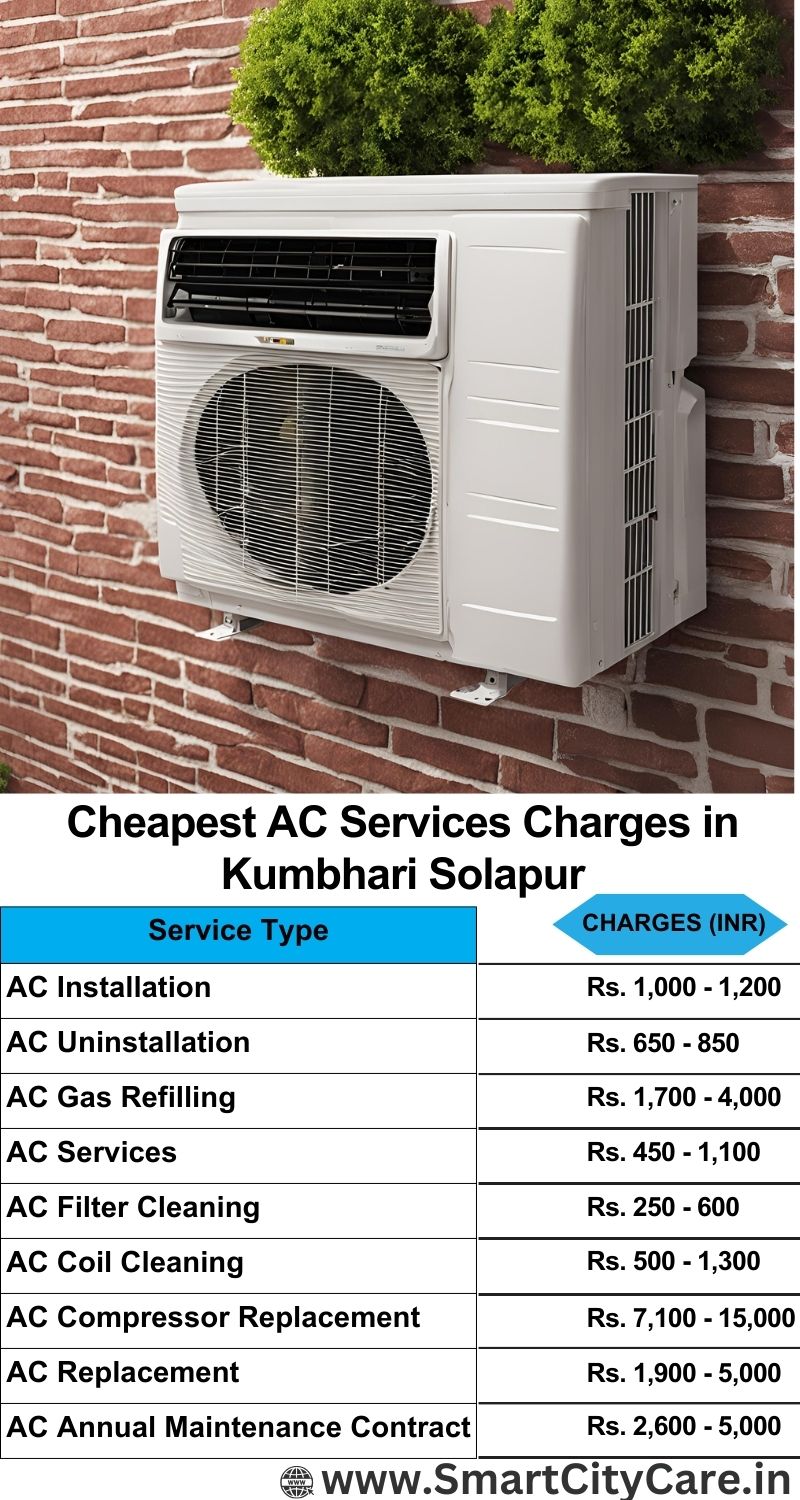 AC Services charges list in  Kumbhari, Solapur