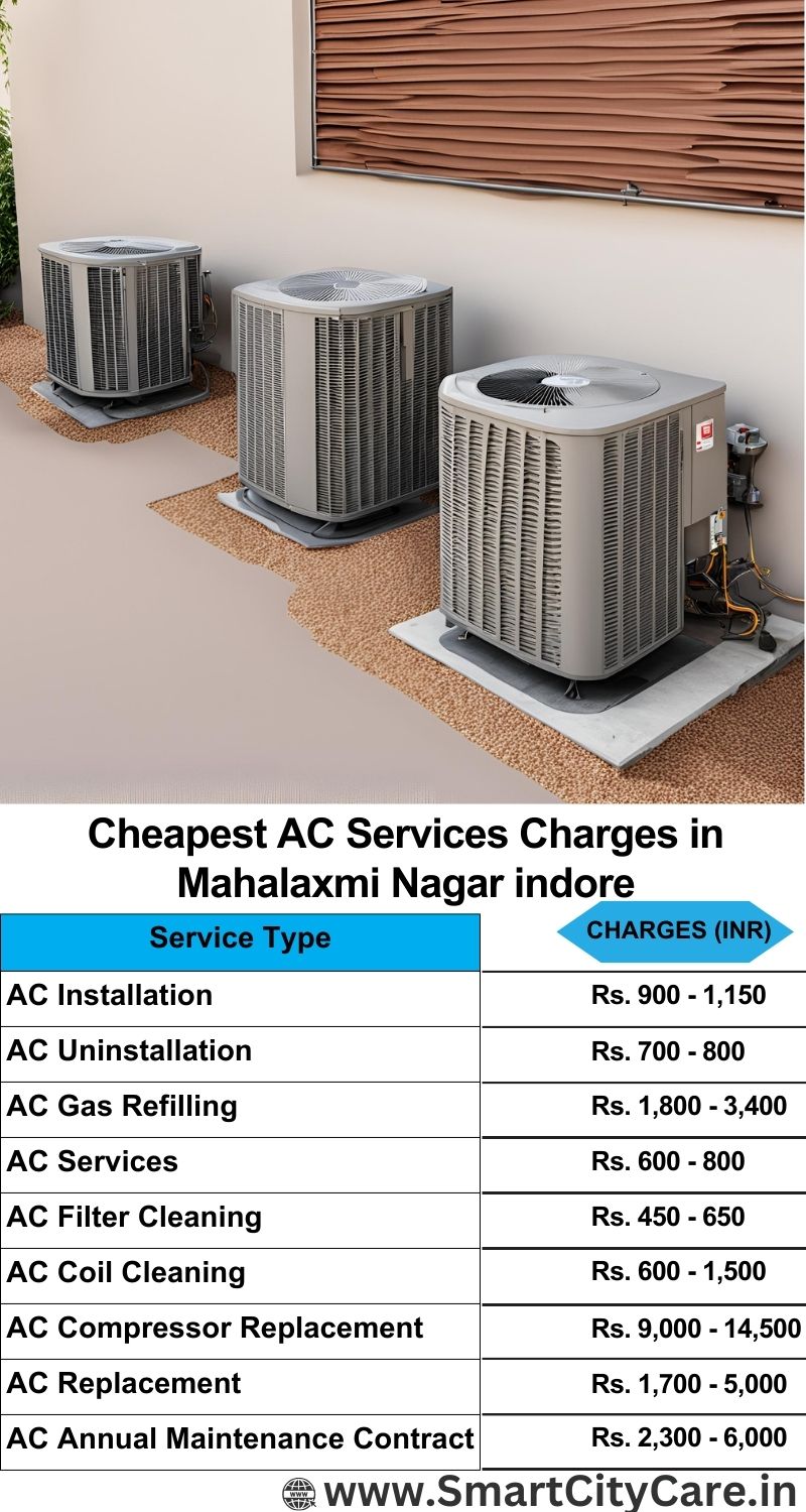 AC Services charges list in  Mahalaxmi Nagar, Indore