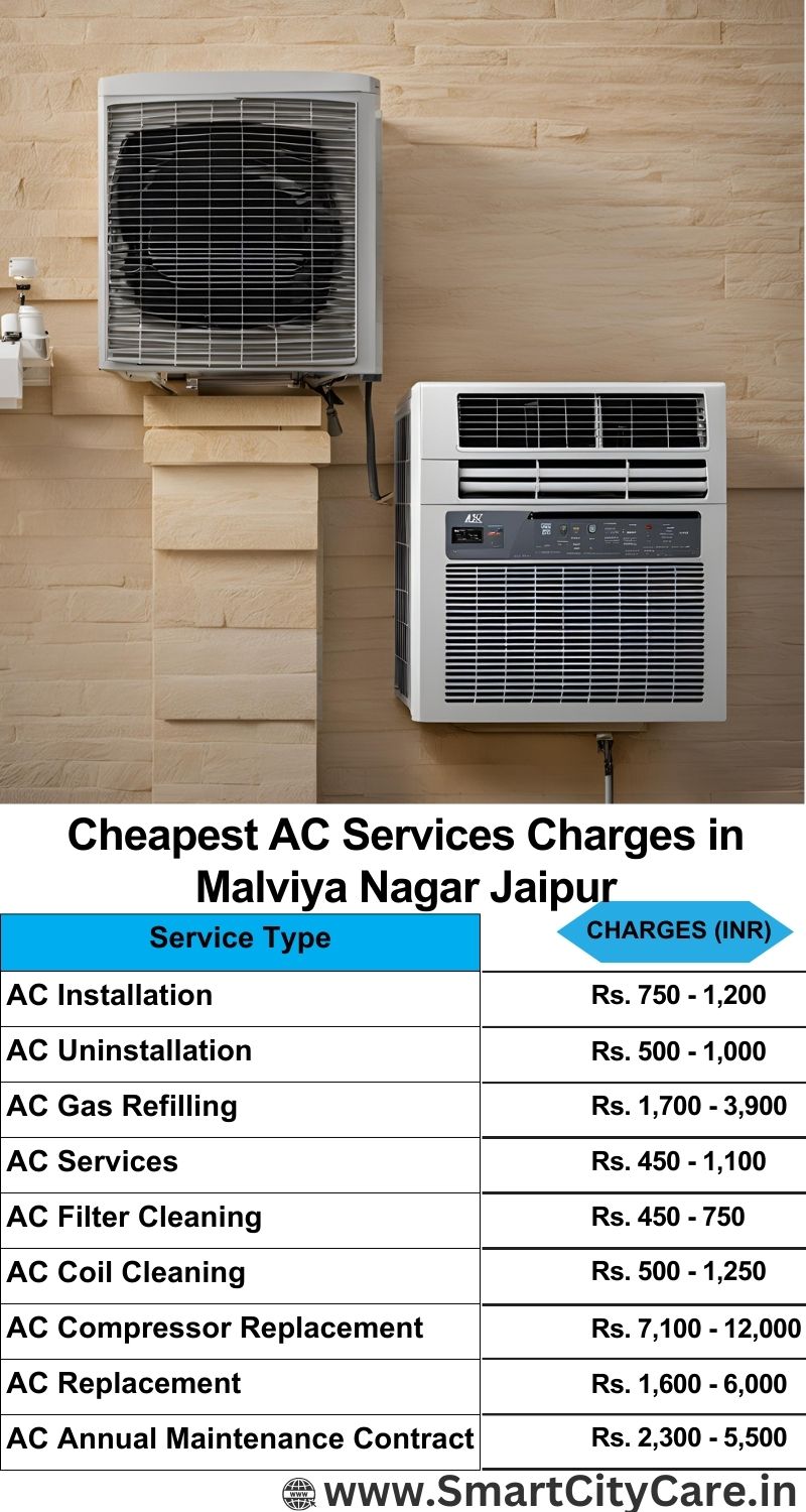 AC Services charges list in  Malviya Nagar, Jaipur