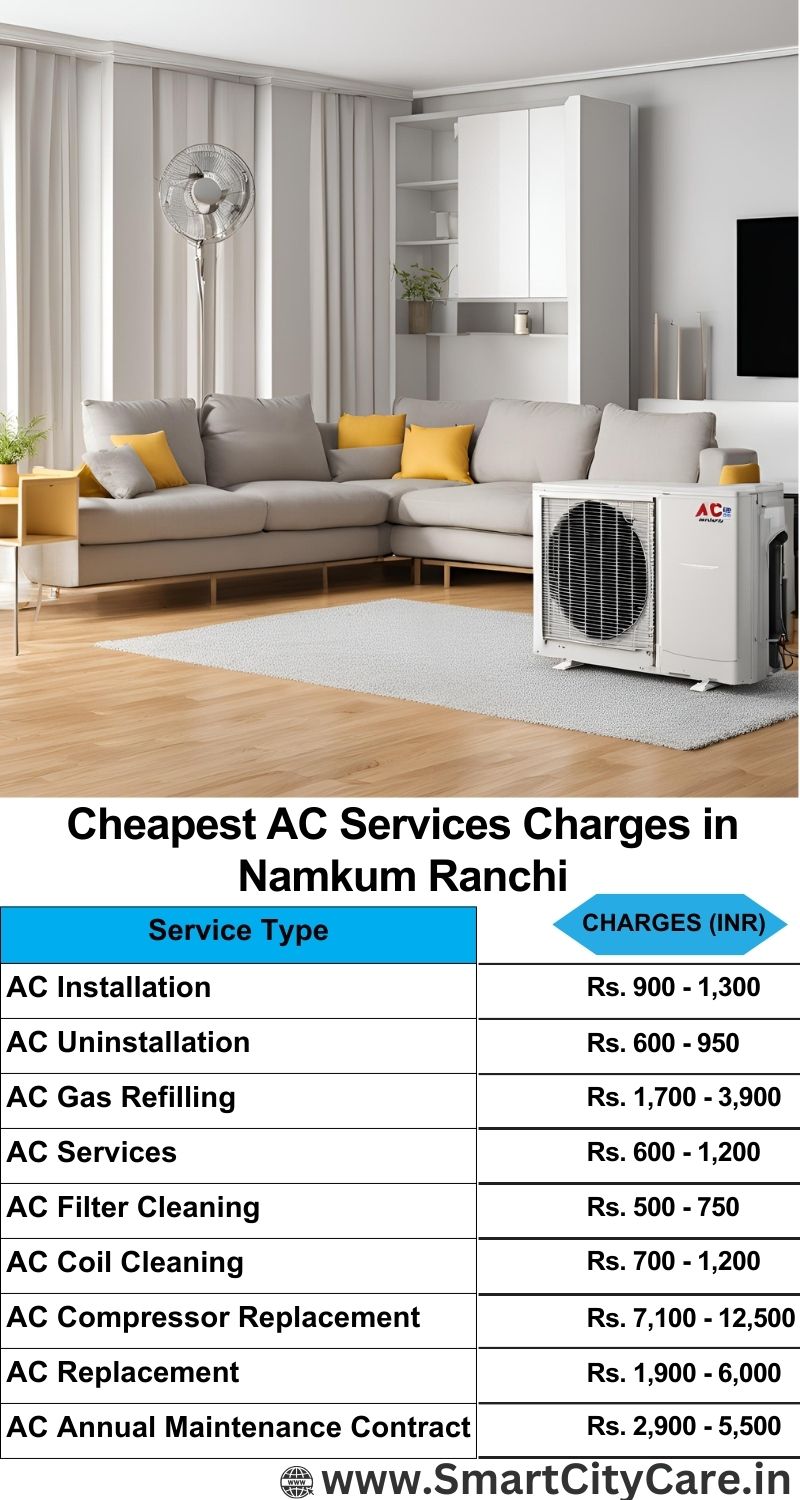 AC Services charges list in  Namkum, Ranchi