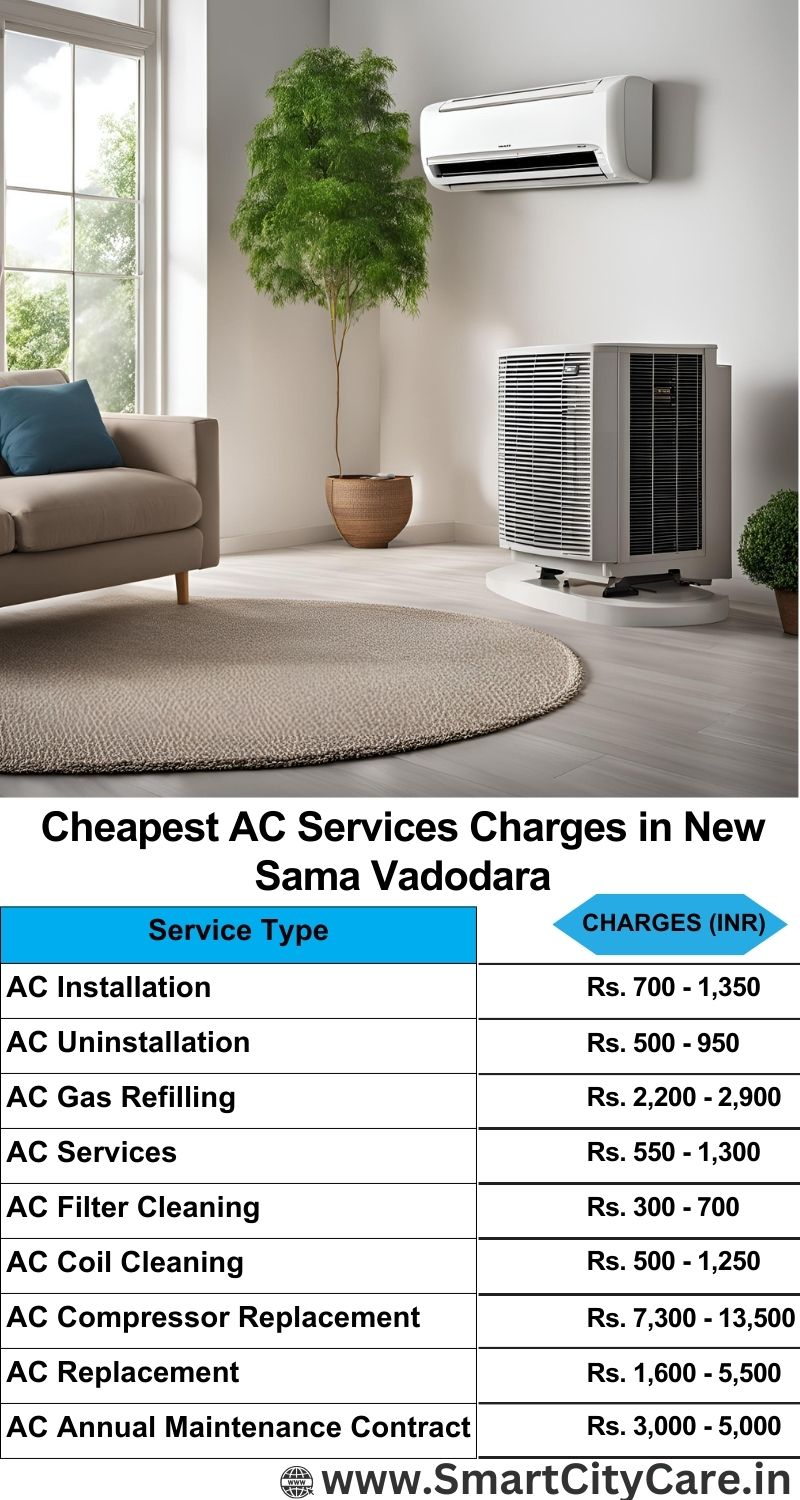 AC Services charges list in  New Sama, Vadodara