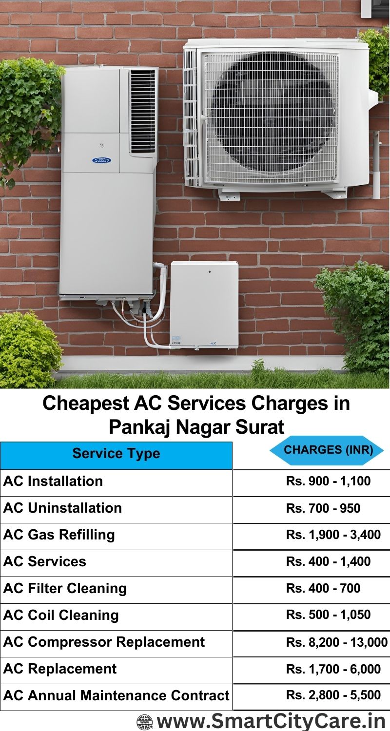 AC Services charges list in  Pankaj Nagar, Surat