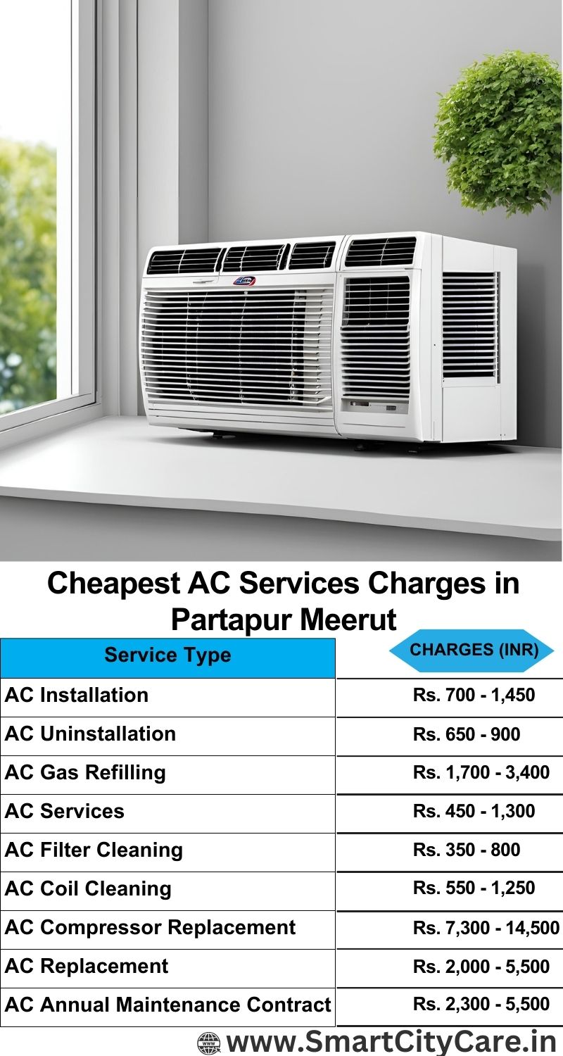 AC Services charges list in  Partapur, Meerut