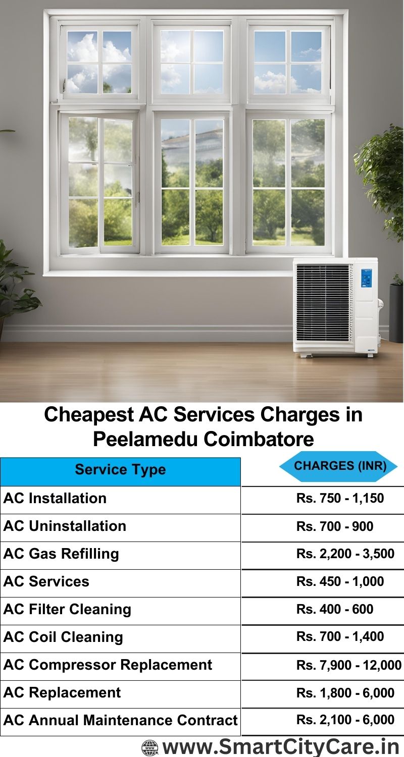 AC Services charges list in  Peelamedu, Coimbatore