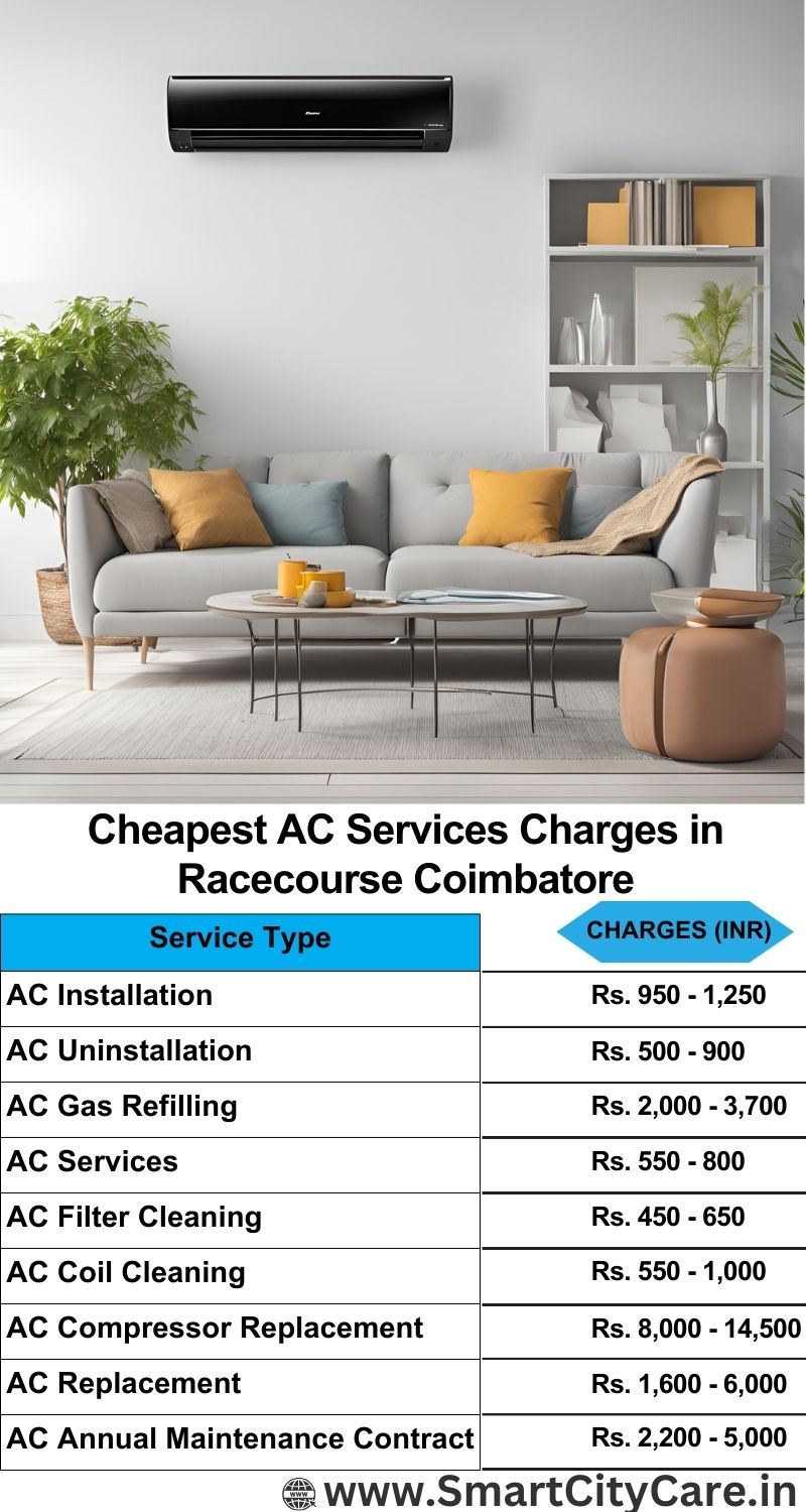 AC Services charges list in  Racecourse, Coimbatore