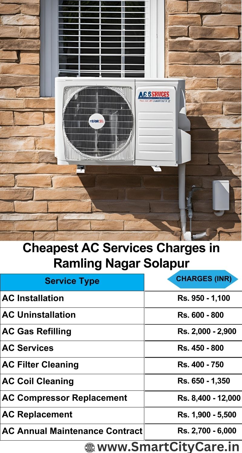 AC Services charges list in  Ramling Nagar, Solapur