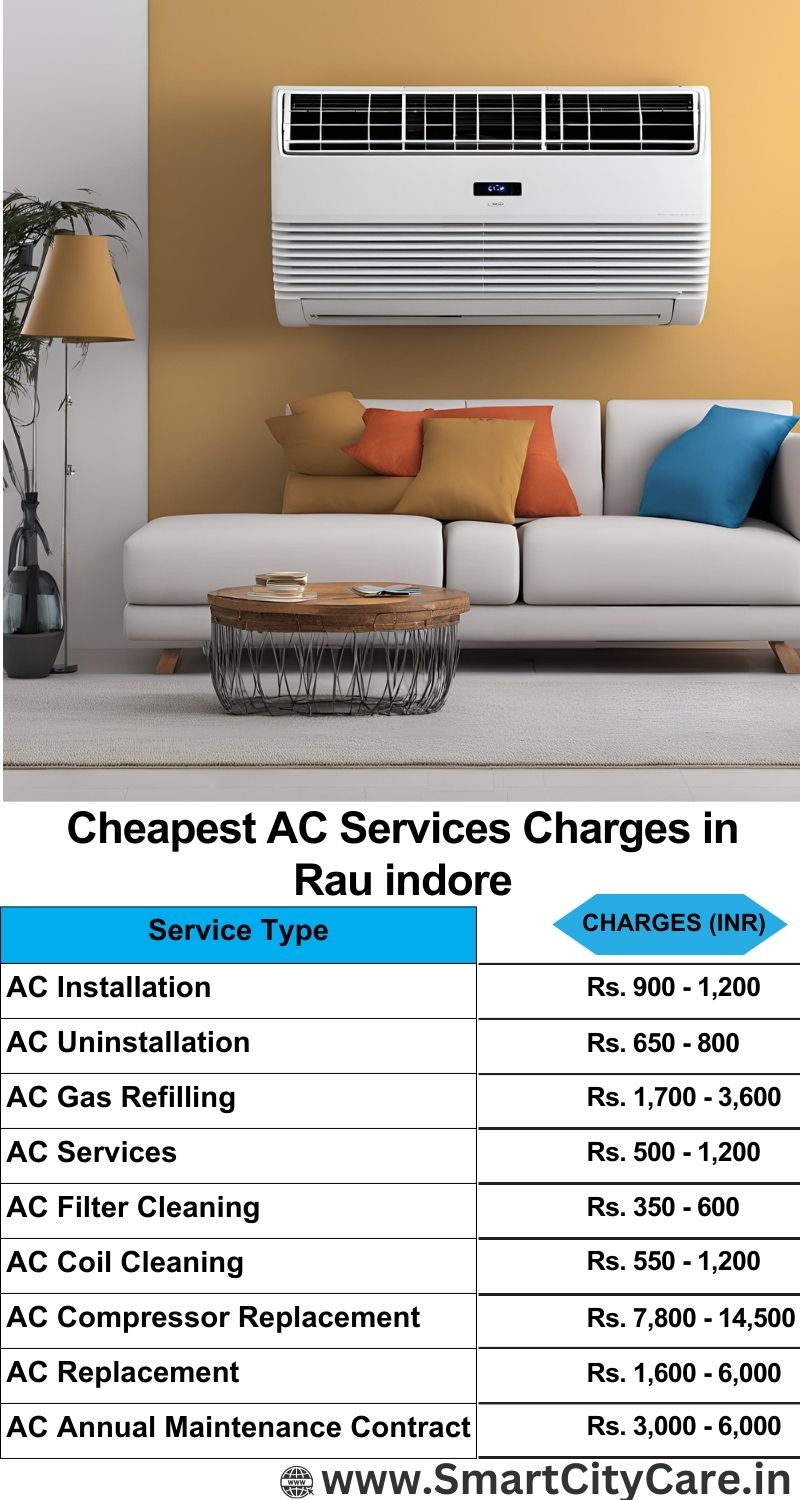 AC Services charges list in  Rau, Indore