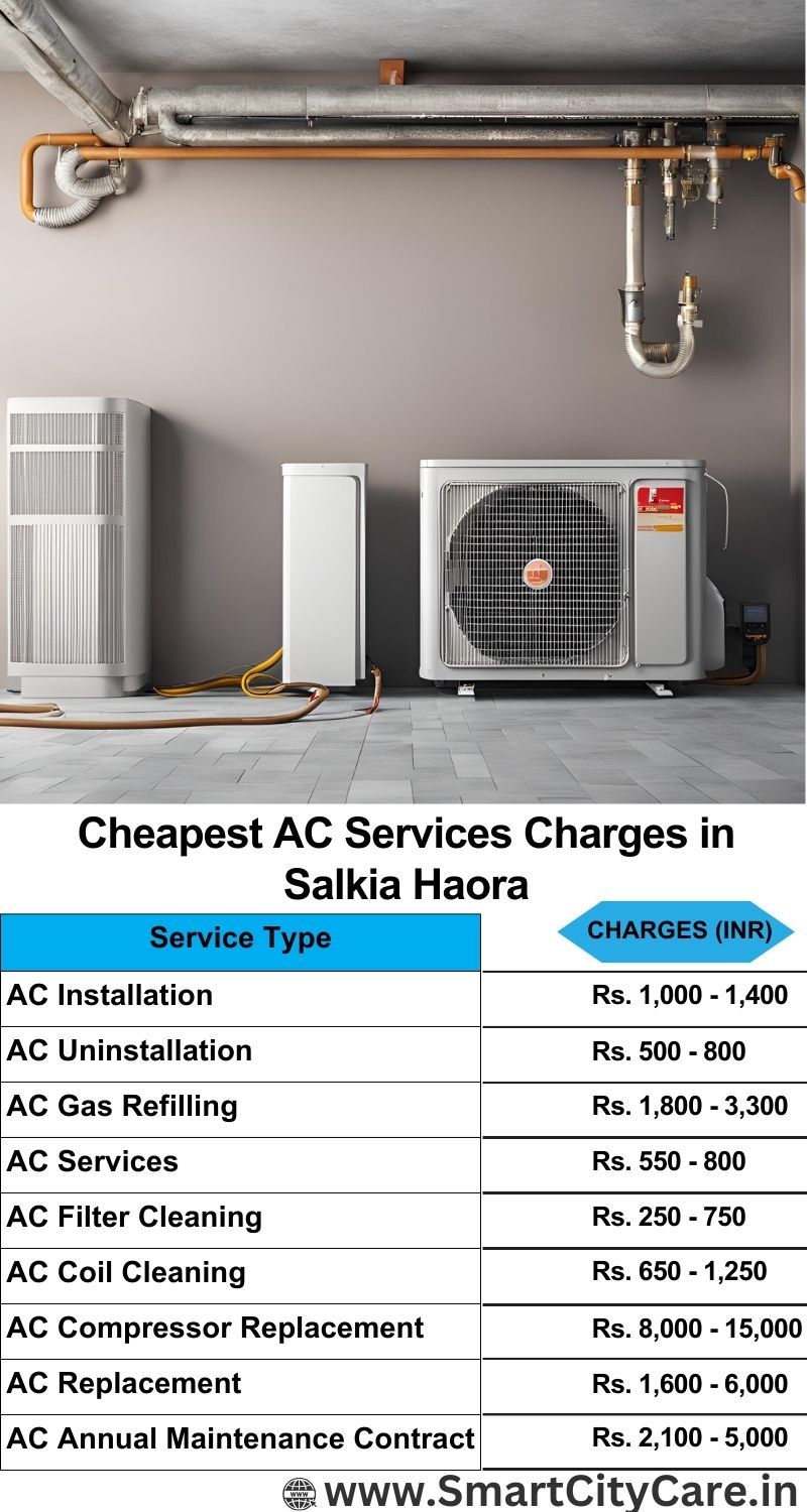 AC Services charges list in  Salkia, Haora