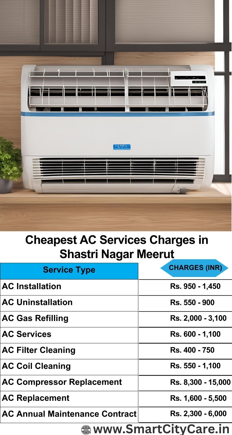 AC Services charges list in  Shastri Nagar, Meerut