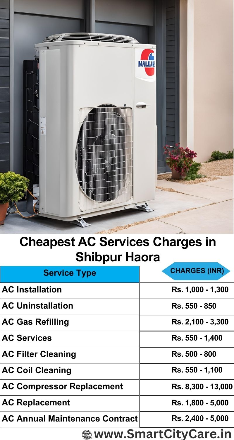 AC Services charges list in  Shibpur, Haora