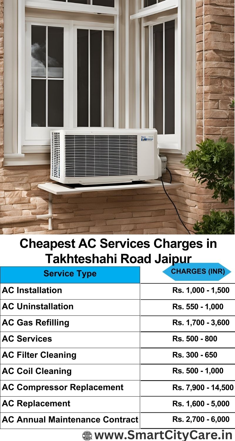 AC Services charges list in  Takhteshahi Road, Jaipur