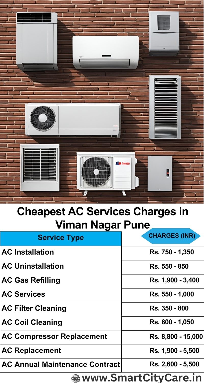 AC Services charges list in  Viman Nagar, Pune