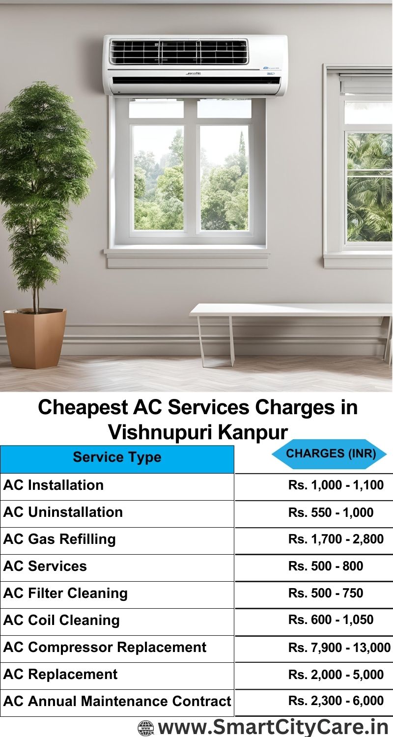 AC Services charges list in  Vishnupuri, Kanpur