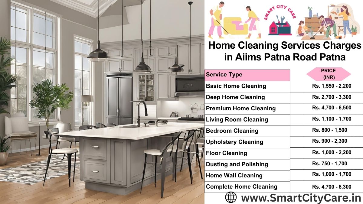 Home Cleaning Charges list in AIIMS Patna Road, Patna