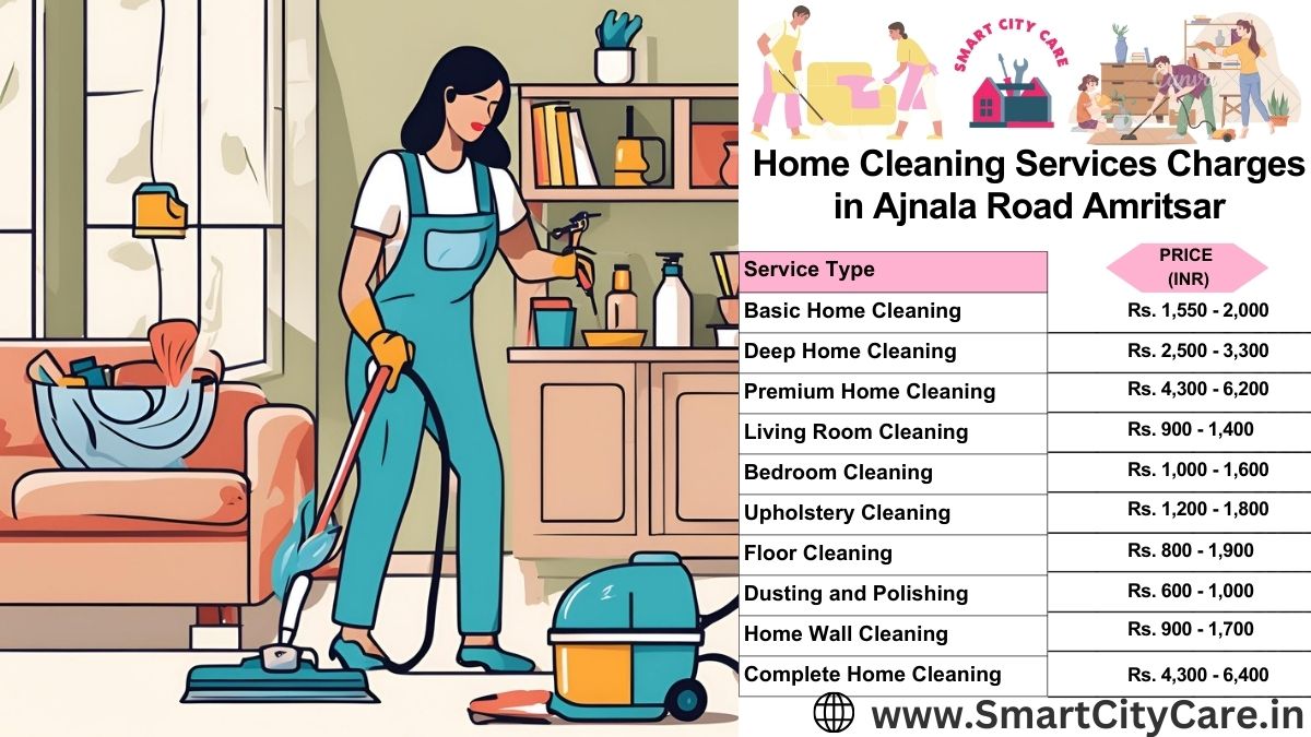 Home Cleaning Charges list in Ajnala Road, Amritsar