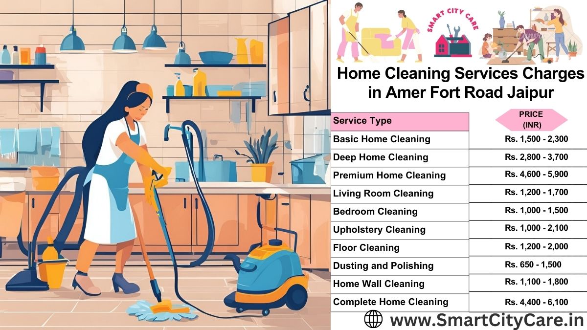 Home Cleaning Charges list in Amer Fort Road, Jaipur