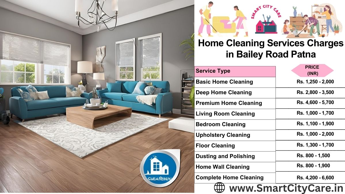 Home Cleaning Charges list in Bailey Road, Patna