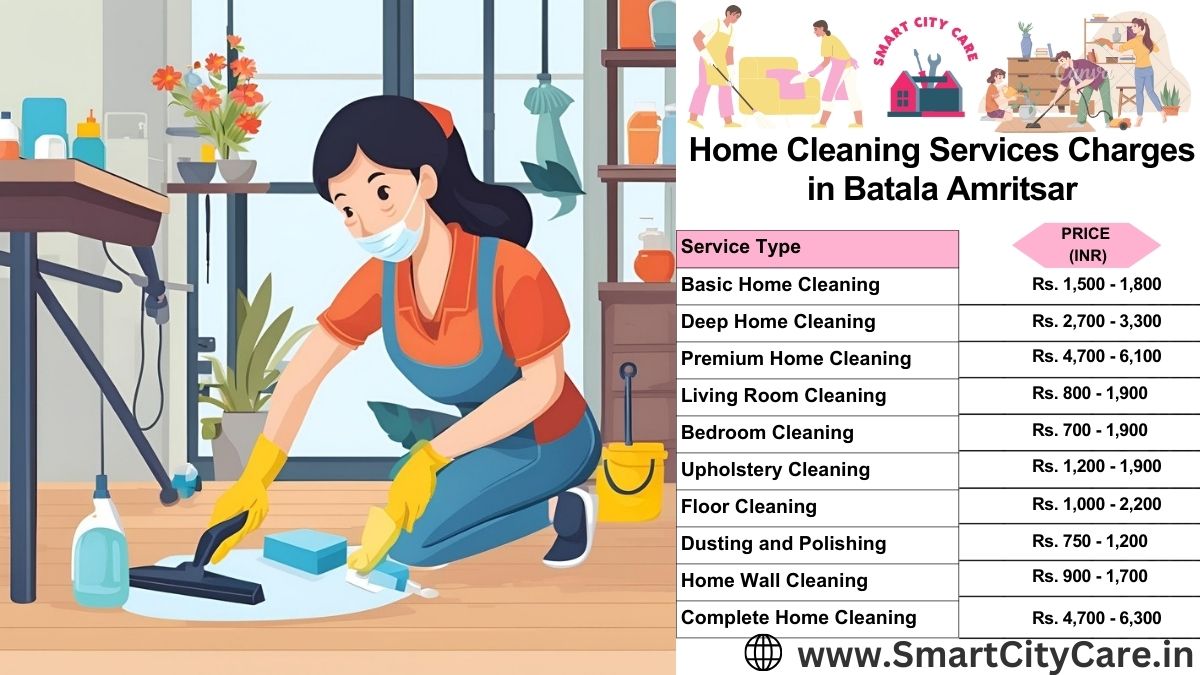 Home Cleaning Charges list in Batala, Amritsar