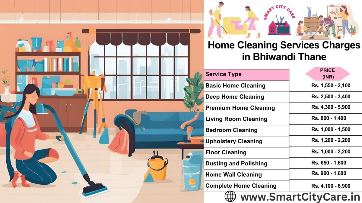 Home Cleaning Charges list in Bhiwandi, Thane