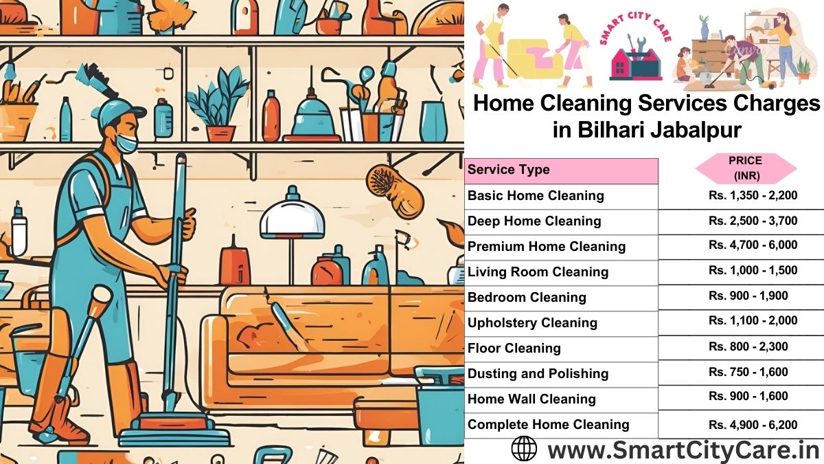 Home Cleaning Charges list in Bilhari, Jabalpur