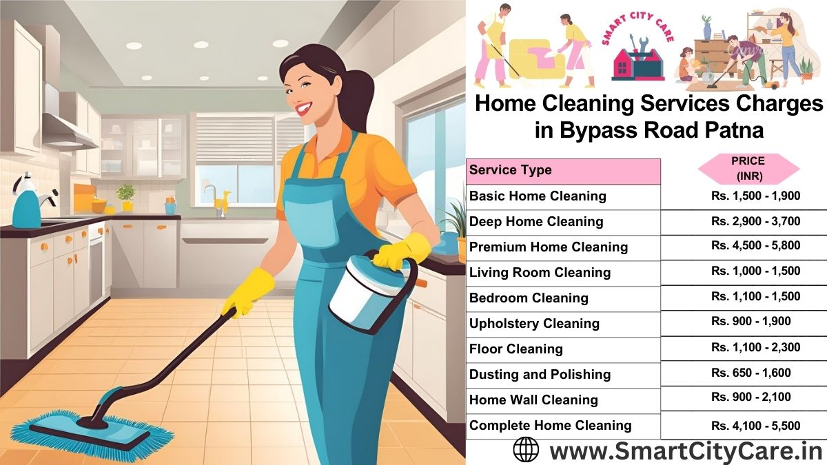 Home Cleaning Charges list in Bypass Road, Patna