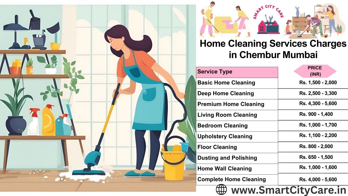 Home Cleaning Charges list in Chembur, Mumbai