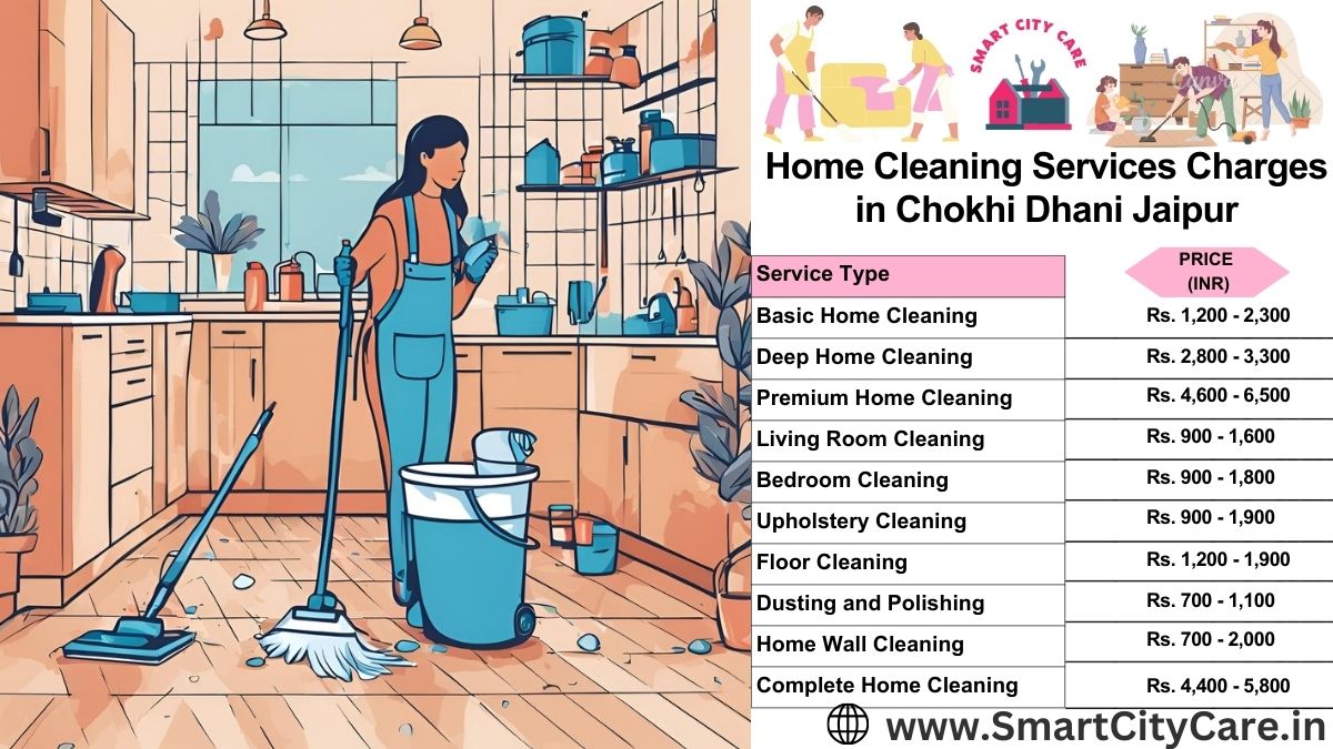 Home Cleaning Charges list in Chokhi Dhani, Jaipur