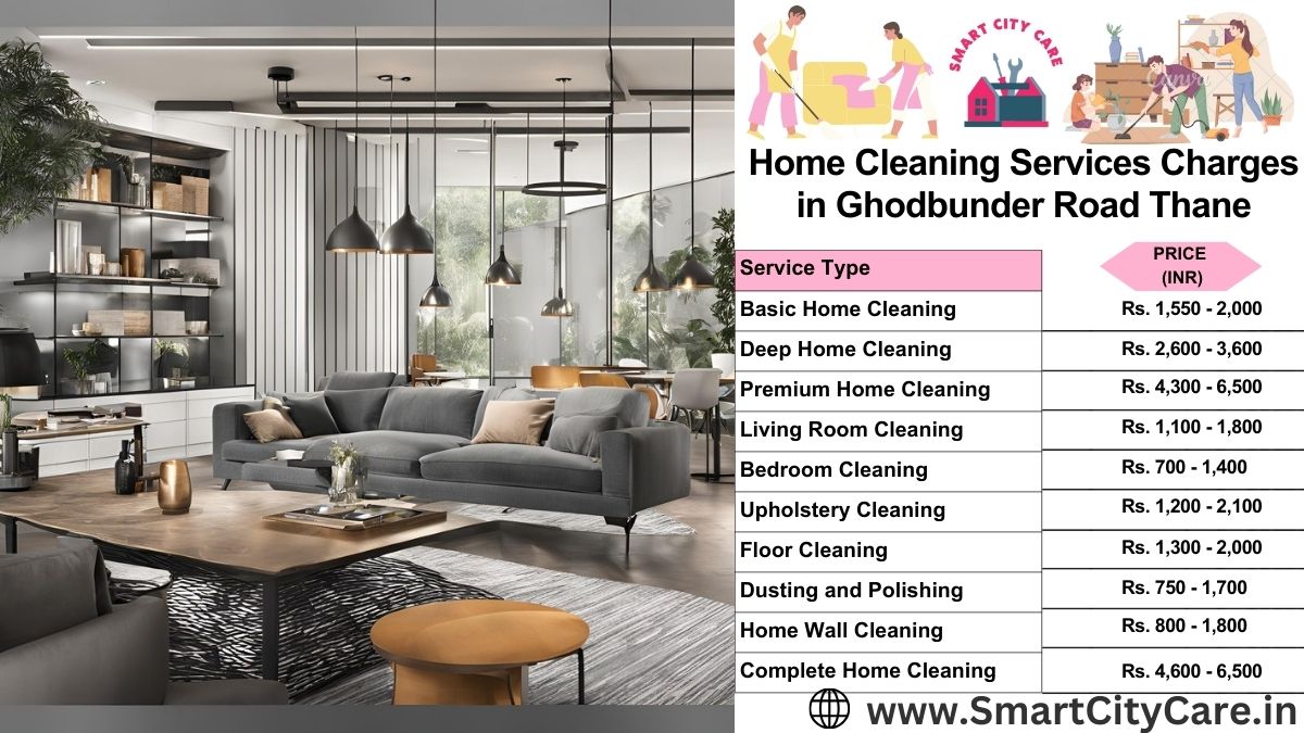 Home Cleaning Charges list in Ghodbunder Road, Thane