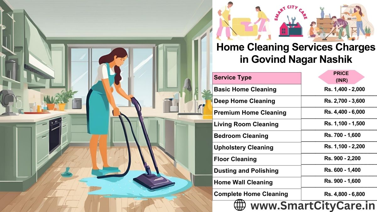 Home Cleaning Charges list in Govind Nagar, Nashik