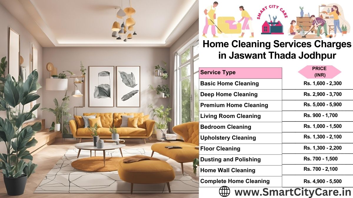 Home Cleaning Charges list in Jaswant Thada, Jodhpur