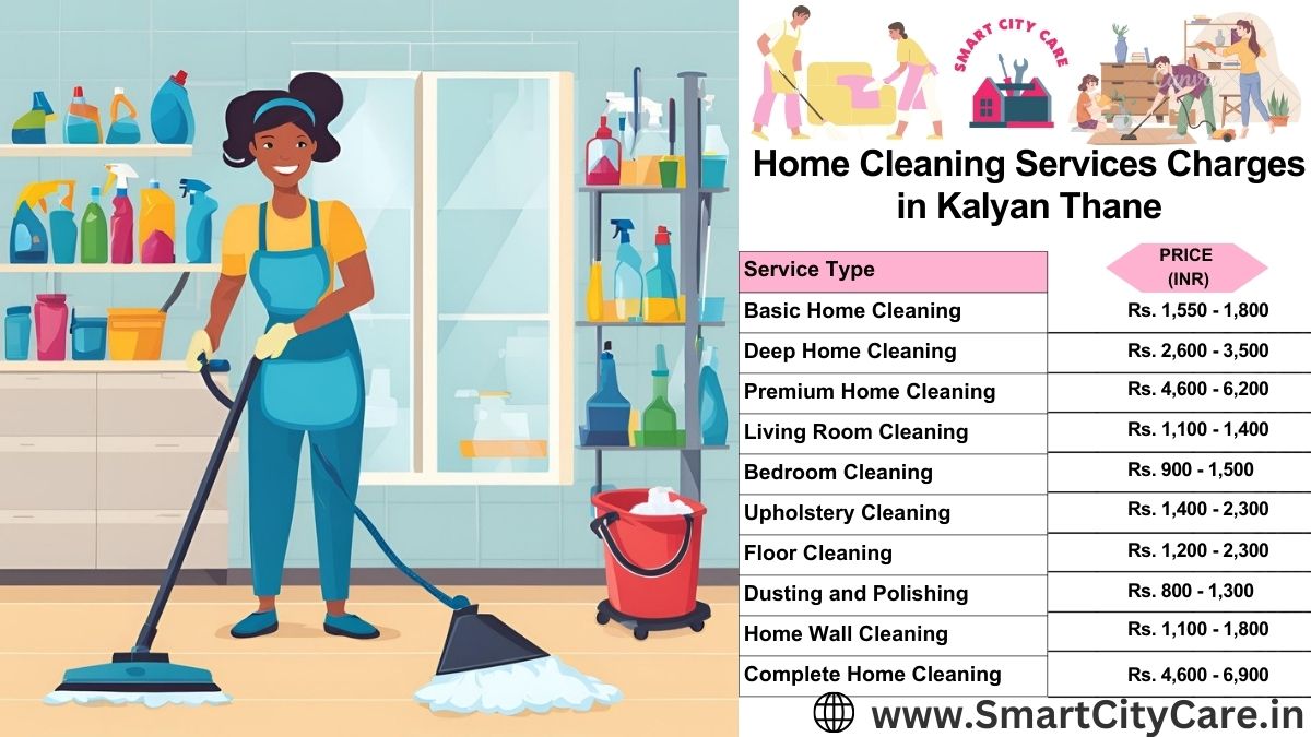 Home Cleaning Charges list in Kalyan, Thane