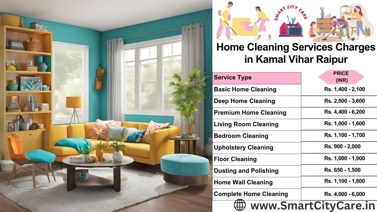 Home Cleaning Charges list in Kamal Vihar, Raipur