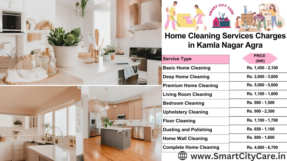 Home Cleaning Charges list in Kamla Nagar, Agra