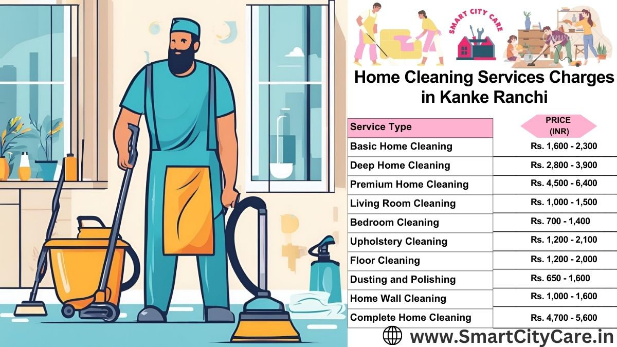 Home Cleaning Charges list in Kanke, Ranchi