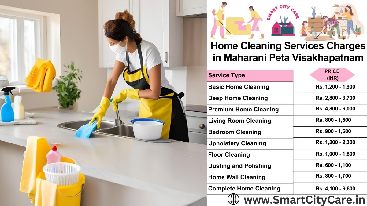 Home Cleaning Charges list in Maharani Peta, Visakhapatnam