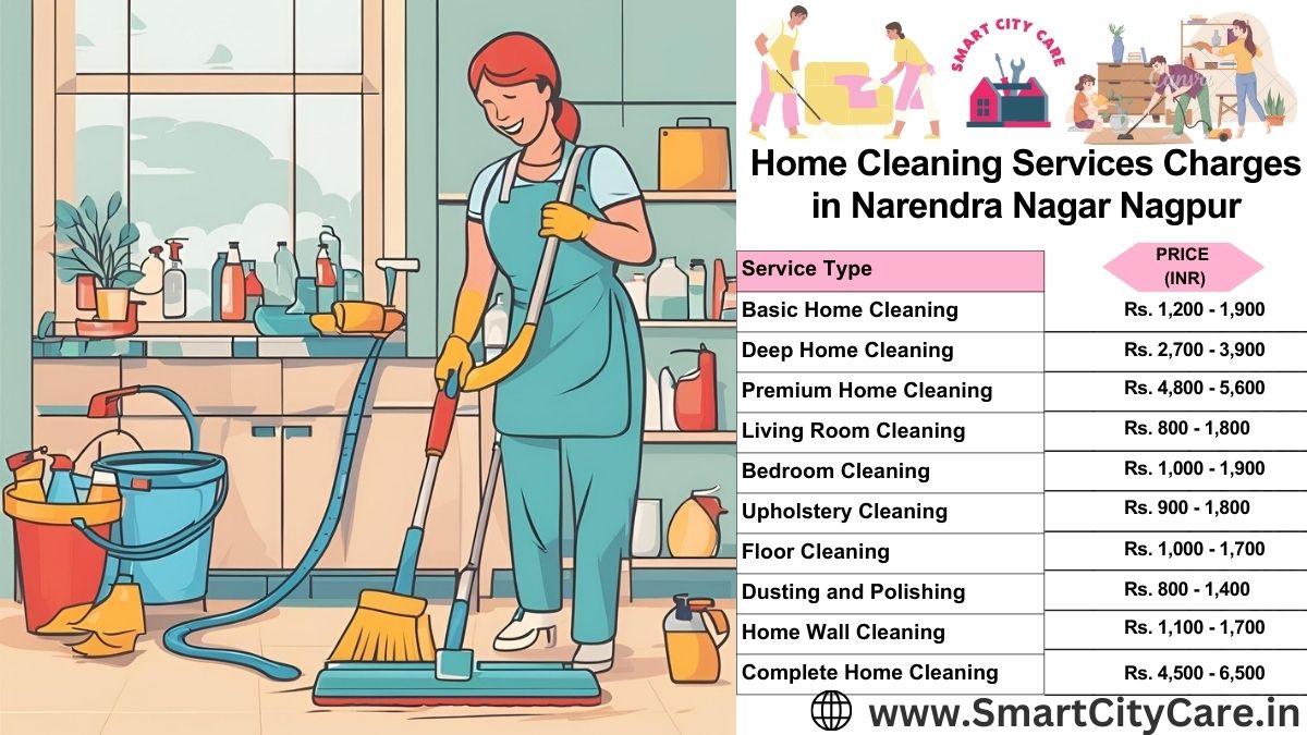 Home Cleaning Charges list in Narendra Nagar, Nagpur