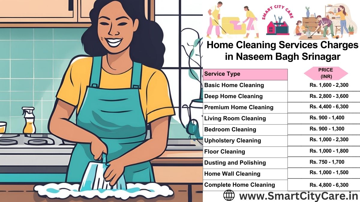 Home Cleaning Charges list in Naseem Bagh, Srinagar