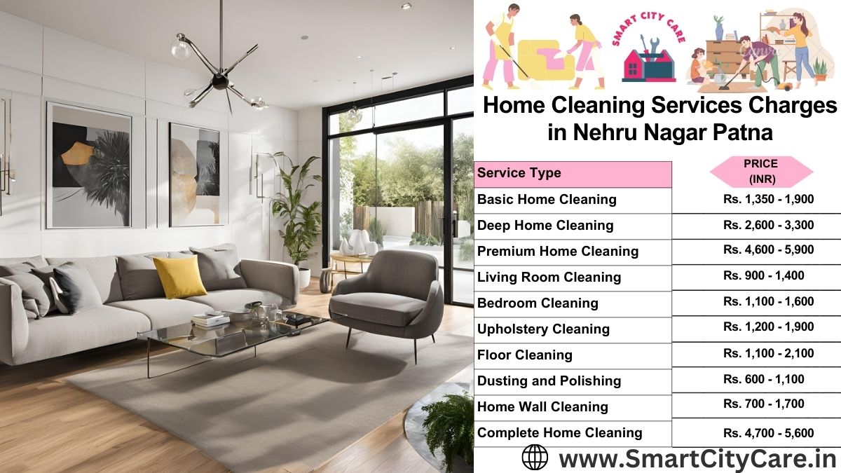 Home Cleaning Charges list in Nehru Nagar, Patna