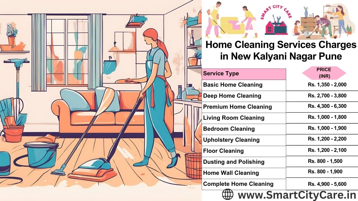 Home Cleaning Charges list in New Kalyani Nagar, Pune