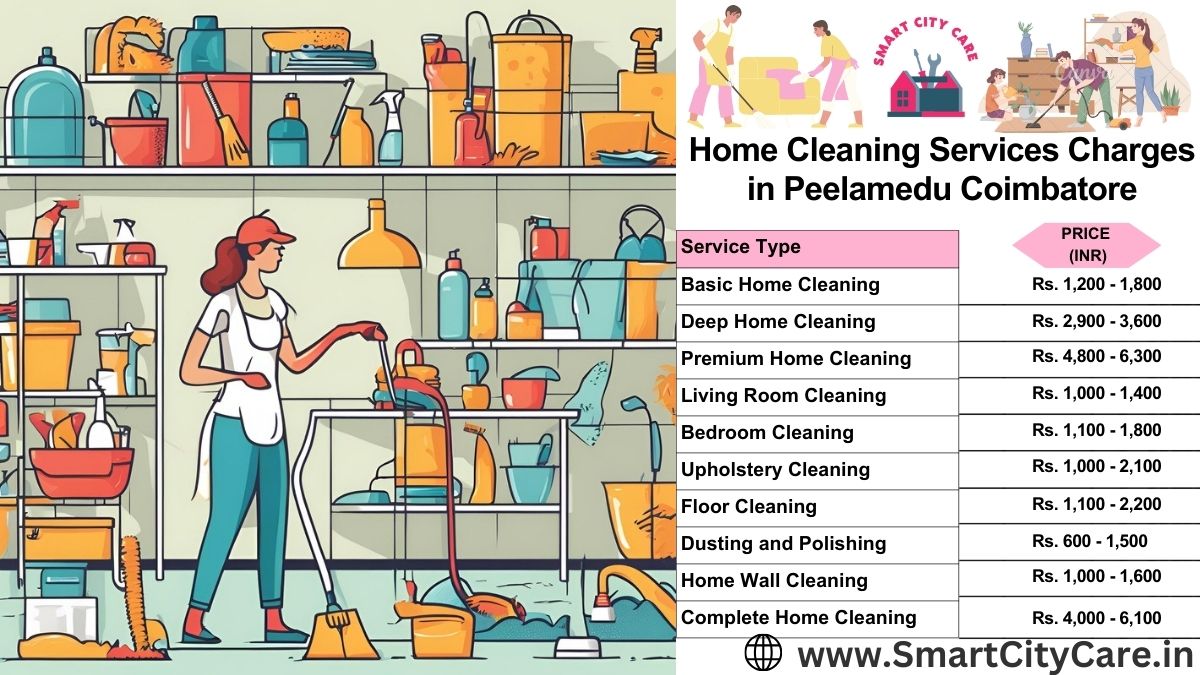 Home Cleaning Charges list in Peelamedu, Coimbatore