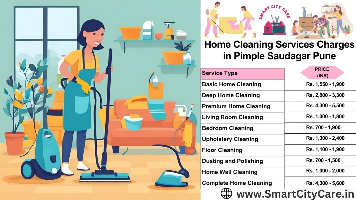 Home Cleaning Charges list in Pimple Saudagar, Pune