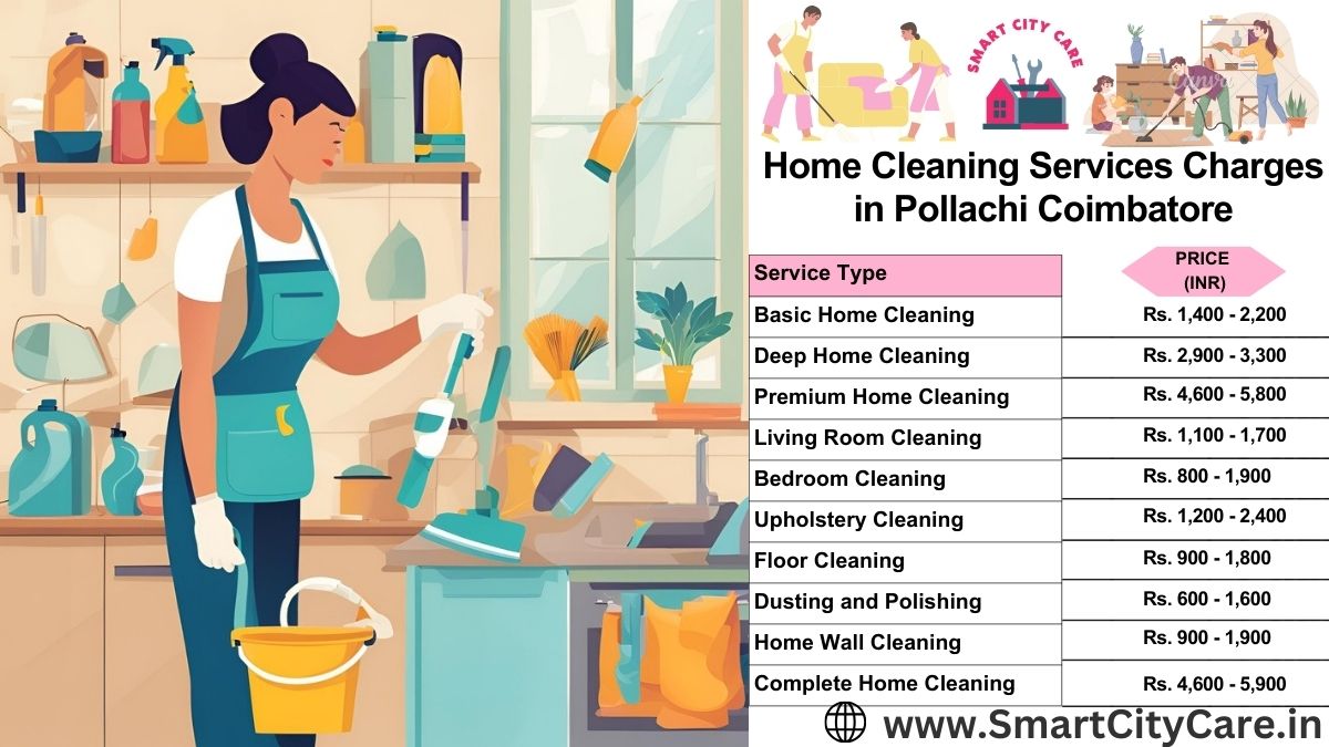 Home Cleaning Charges list in Pollachi, Coimbatore