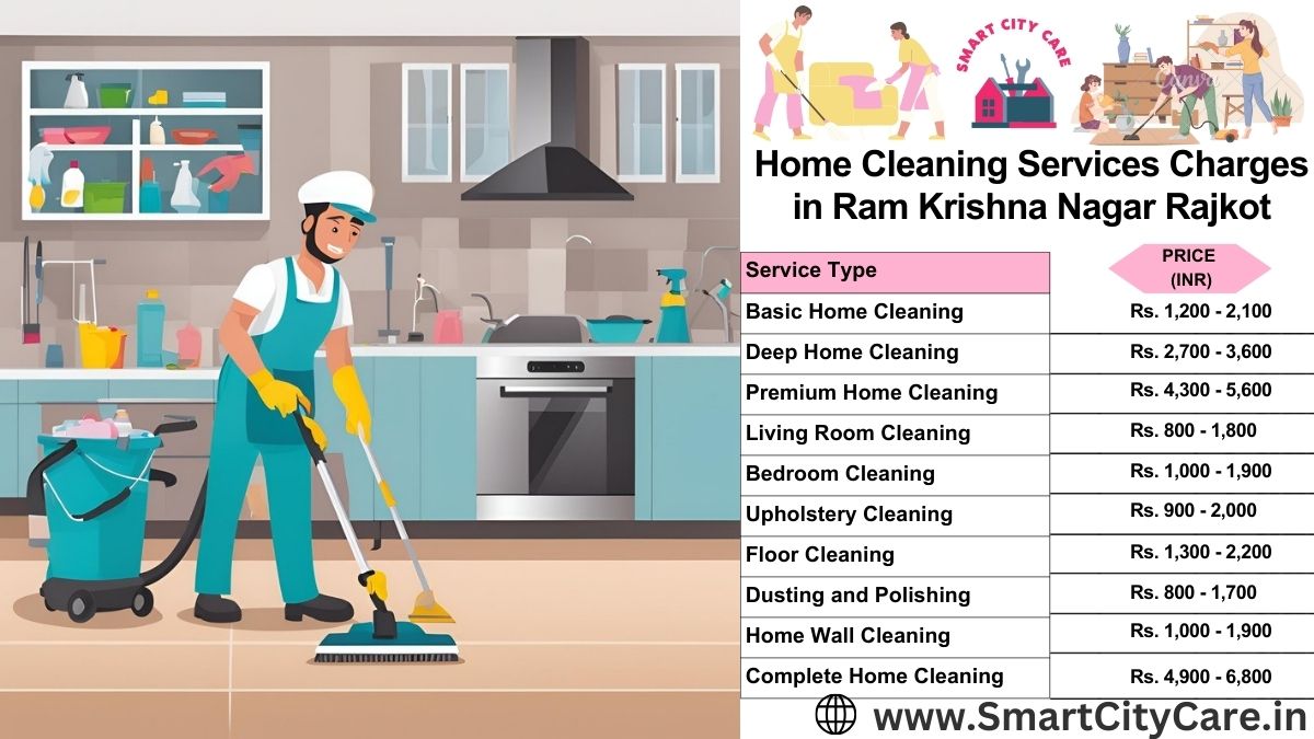 Home Cleaning Charges list in Ram Krishna Nagar, Rajkot